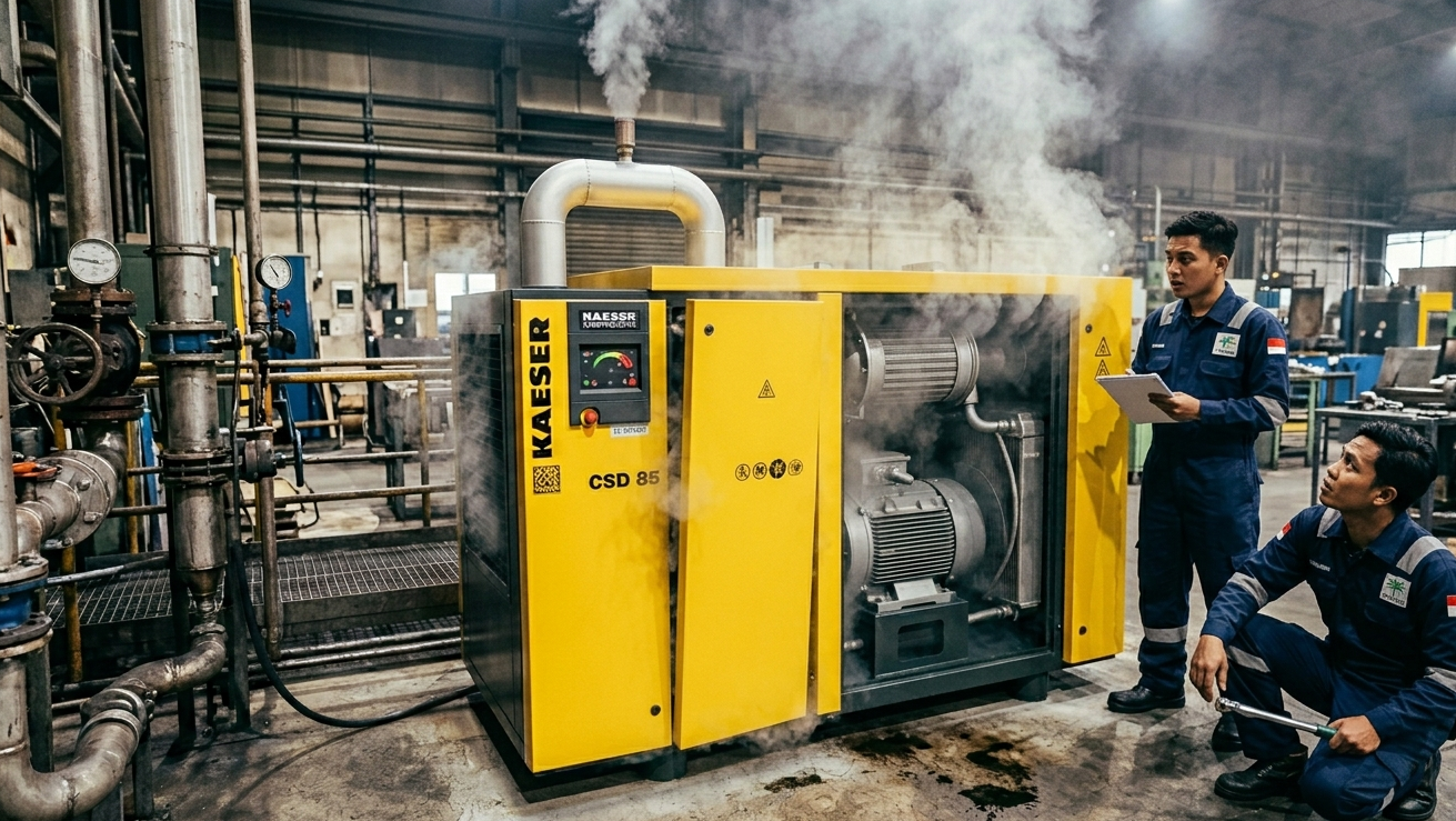 kompresor sering overheat