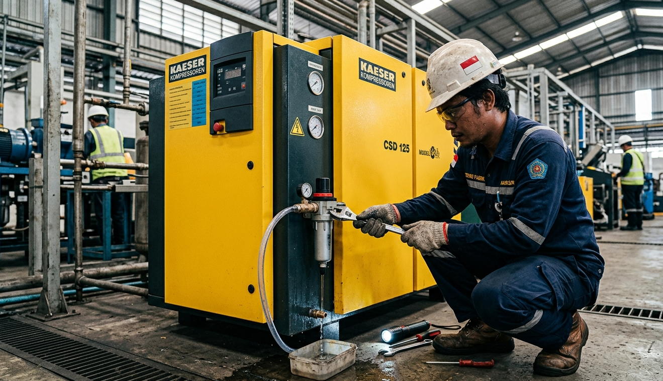 udara basah kompresor industri